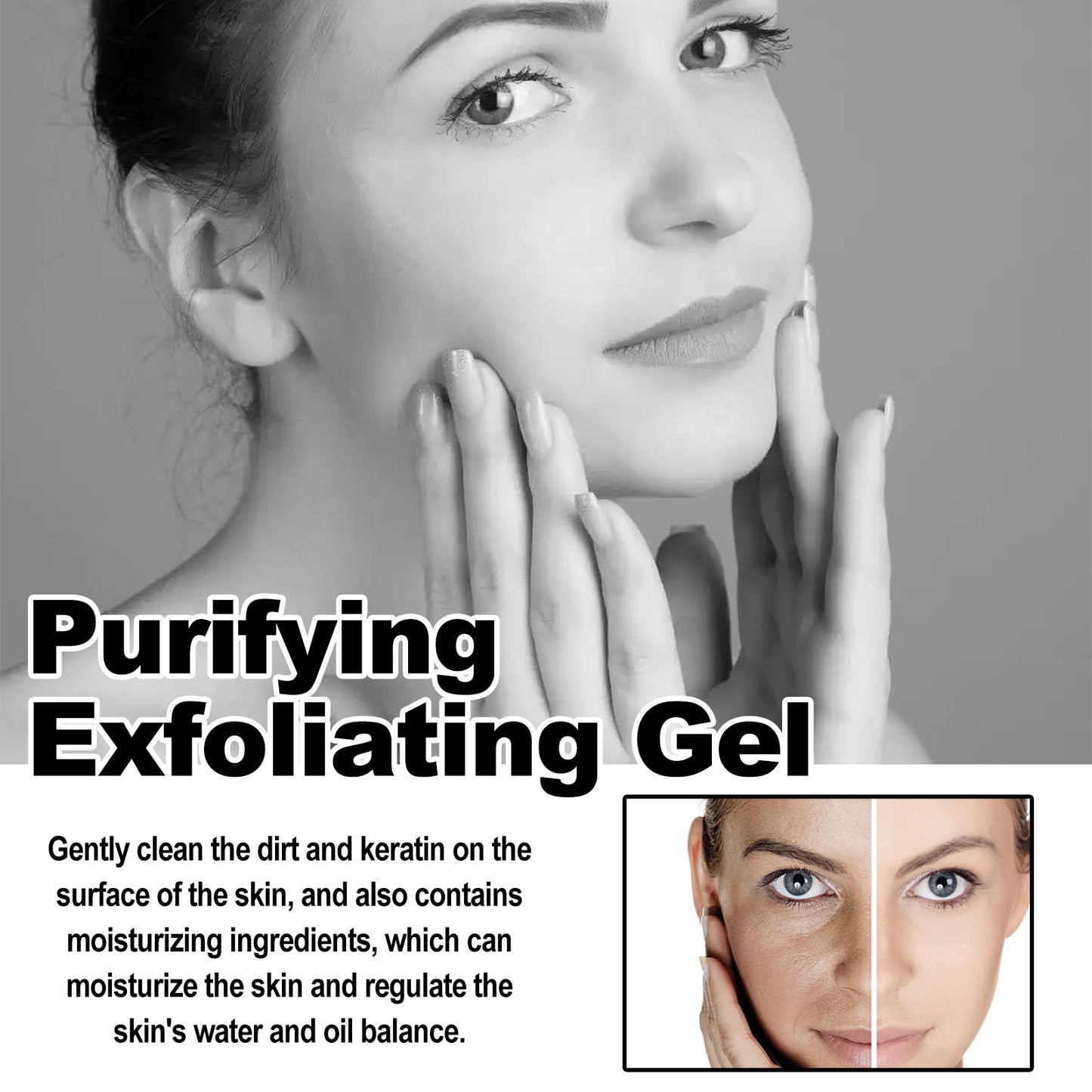 West&Month Purifying Exfoliating Gel, Chun White Tender Skin Clean Bright Skin Cutin Tighten Pores