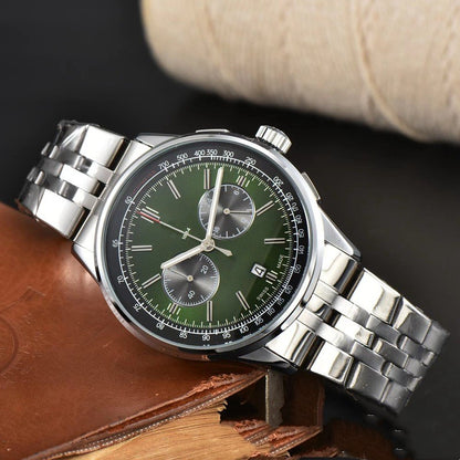 Men's Six-pin High Quality Quartz Steel Strap Watch - Trotters Independent Traders