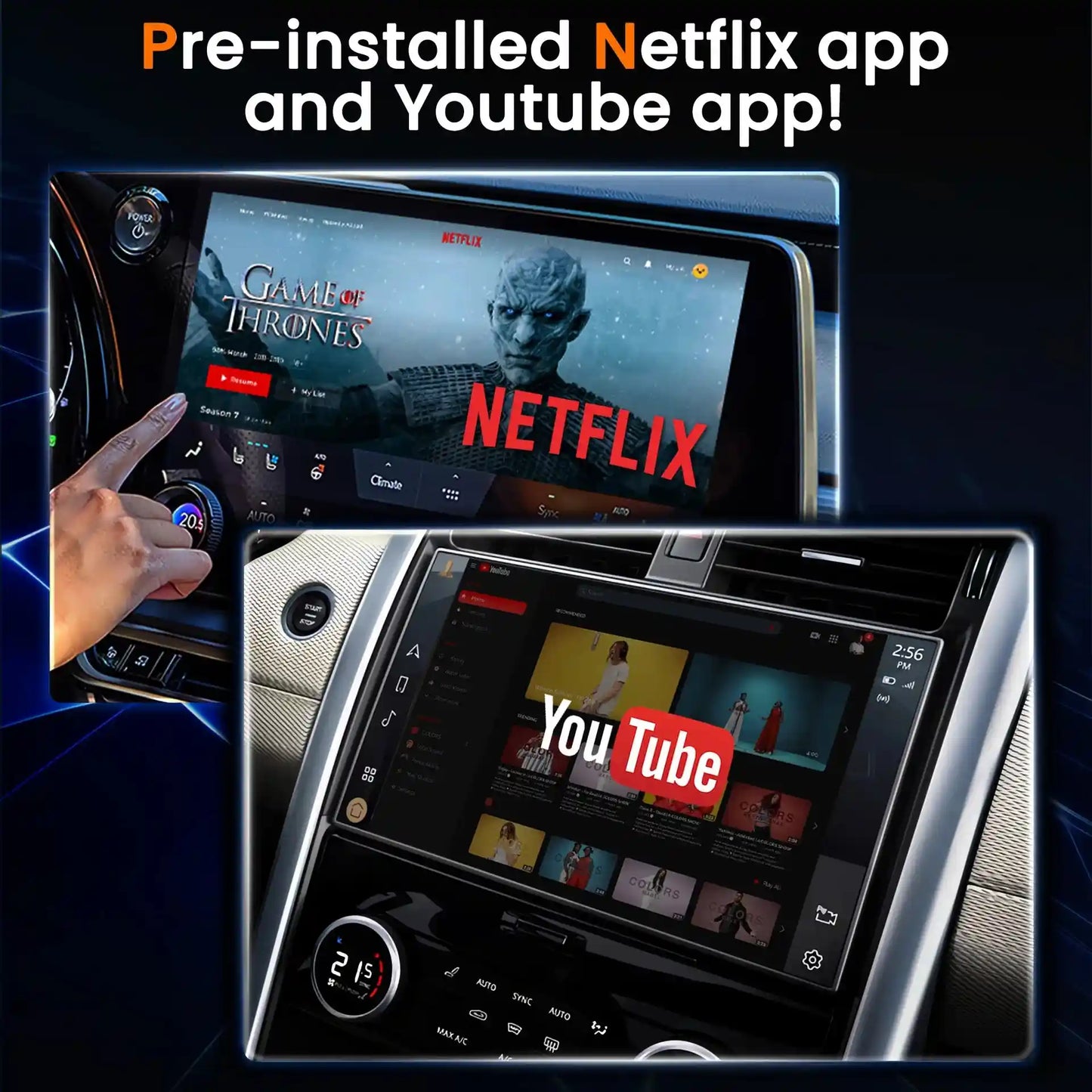 Android 13 Smart Car Play Ai Box Wired To Wireless For Netflix For YouTube