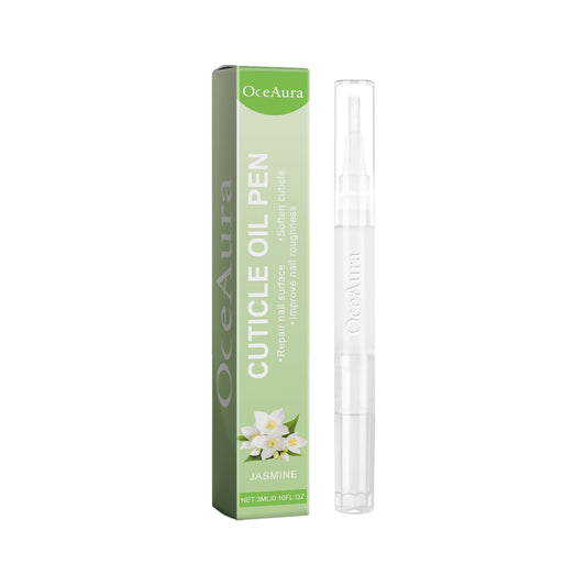 OceAura Cuticle Oil Pen, Grey Nail Repair Soft Nail Thickening Moisturizing Smooth And Bright Nail Care Oil