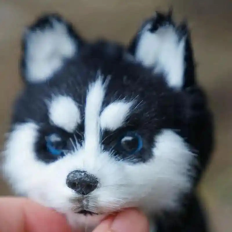 Realistic Husky Dog Simulation Toy Dog Puppy Lifelike