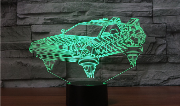 Small Night Light Children Bedroom Decoration Children Study Room 3d Lights Sci-fi Car - Trotters Independent Traders