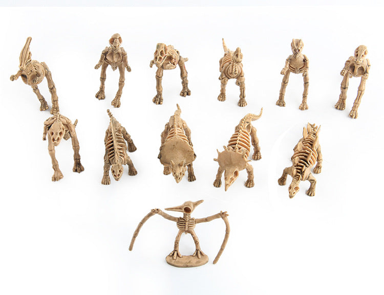 Dinosaur Skeleton Fossils Assorted Bones Figures Toys Doll Model Playset - Trotters Independent Traders