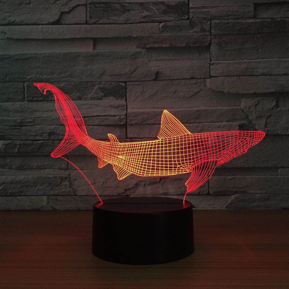 Colorful touch LED fish lamp - Trotters Independent Traders