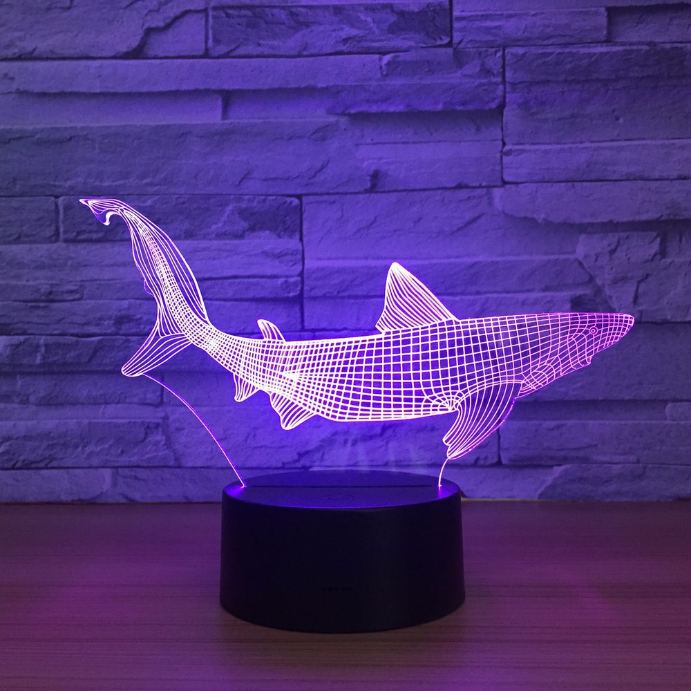 Colorful touch LED fish lamp - Trotters Independent Traders