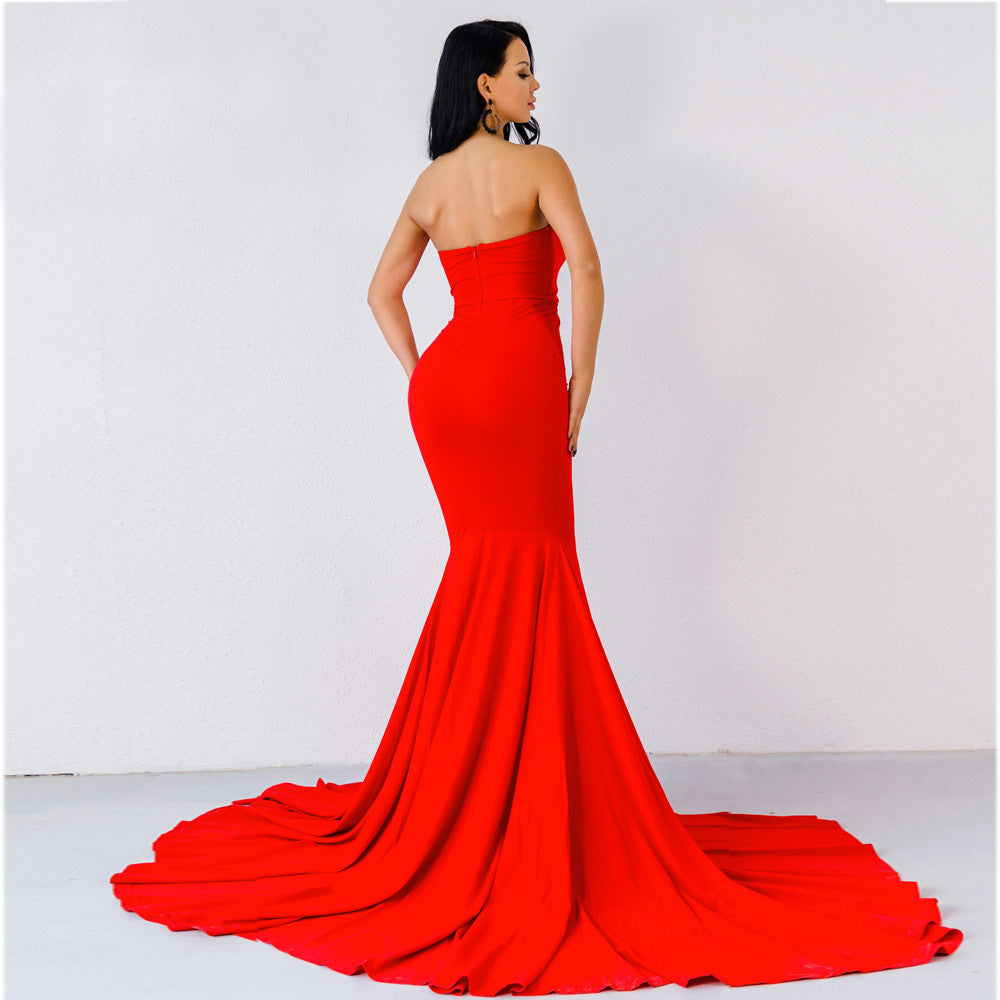 Long Evening Dress Off-the-shoulder Elegant Dress Party - Trotters Independent Traders