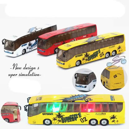 Light and Music High Imitation Alloy Bus Model Vehicle