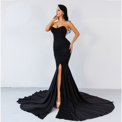 Long Evening Dress Off-the-shoulder Elegant Dress Party - Trotters Independent Traders