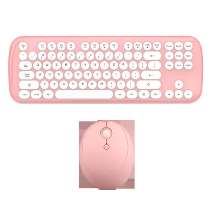 Wireless Keyboard And Mouse Set Girls Color Retro - Trotters Independent Traders