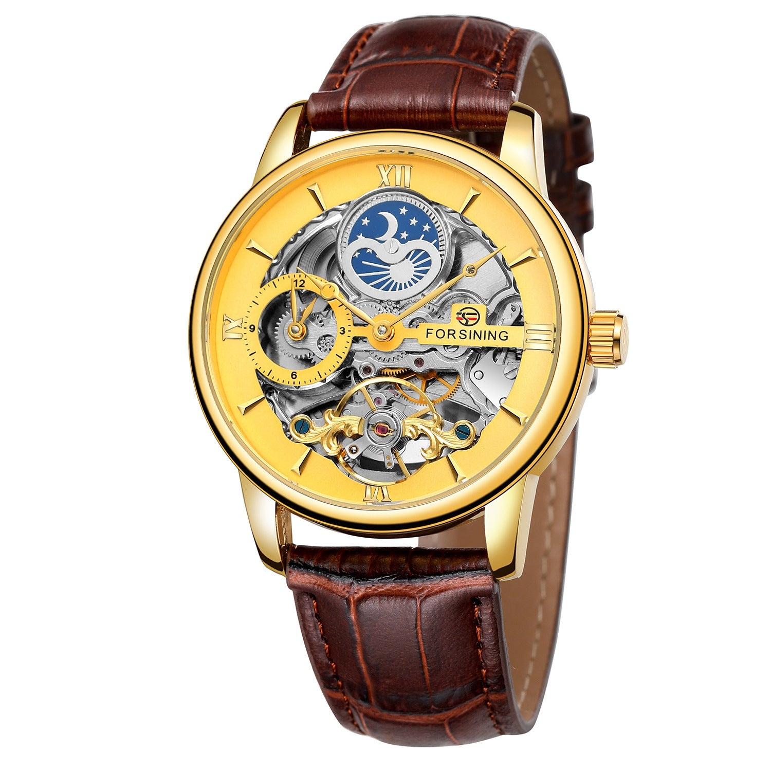 Casual Hollow Moon Automatic Mechanical Watch - Trotters Independent Traders