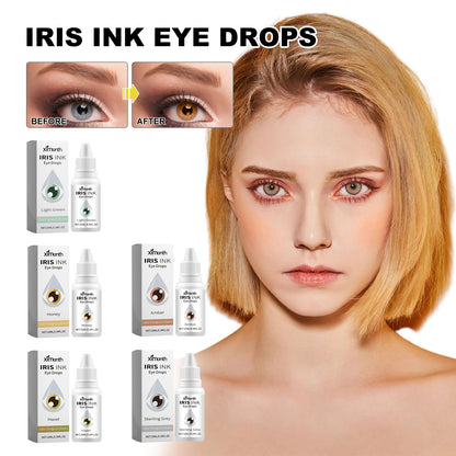 Ximonth Iris Ink Eye Drops, Relieve Eye Fatigue And Dry Blurred Vision Moist Eye Color Eye Care Drops