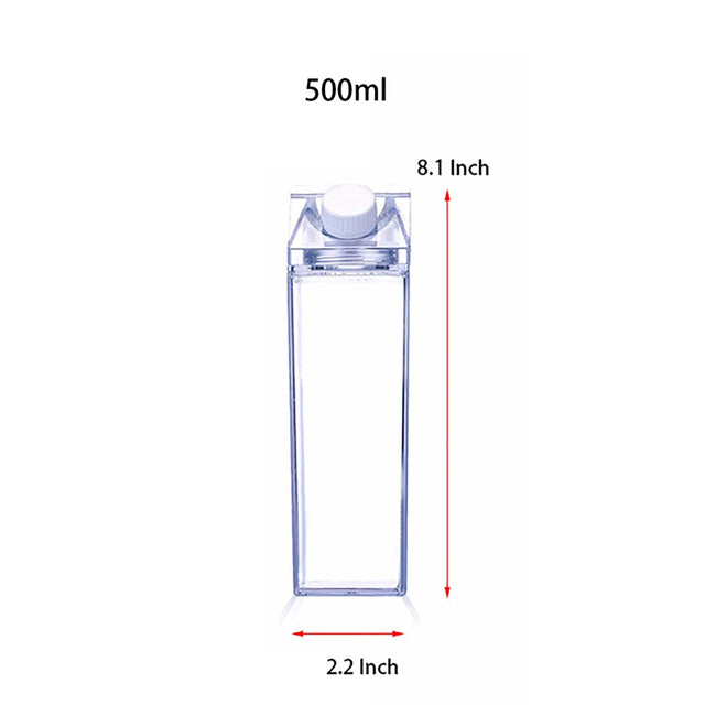 Clear Carton Milk Box Reusable Bottles Outdoor Climbing