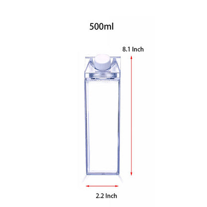 Clear Carton Milk Box Reusable Bottles Outdoor Climbing