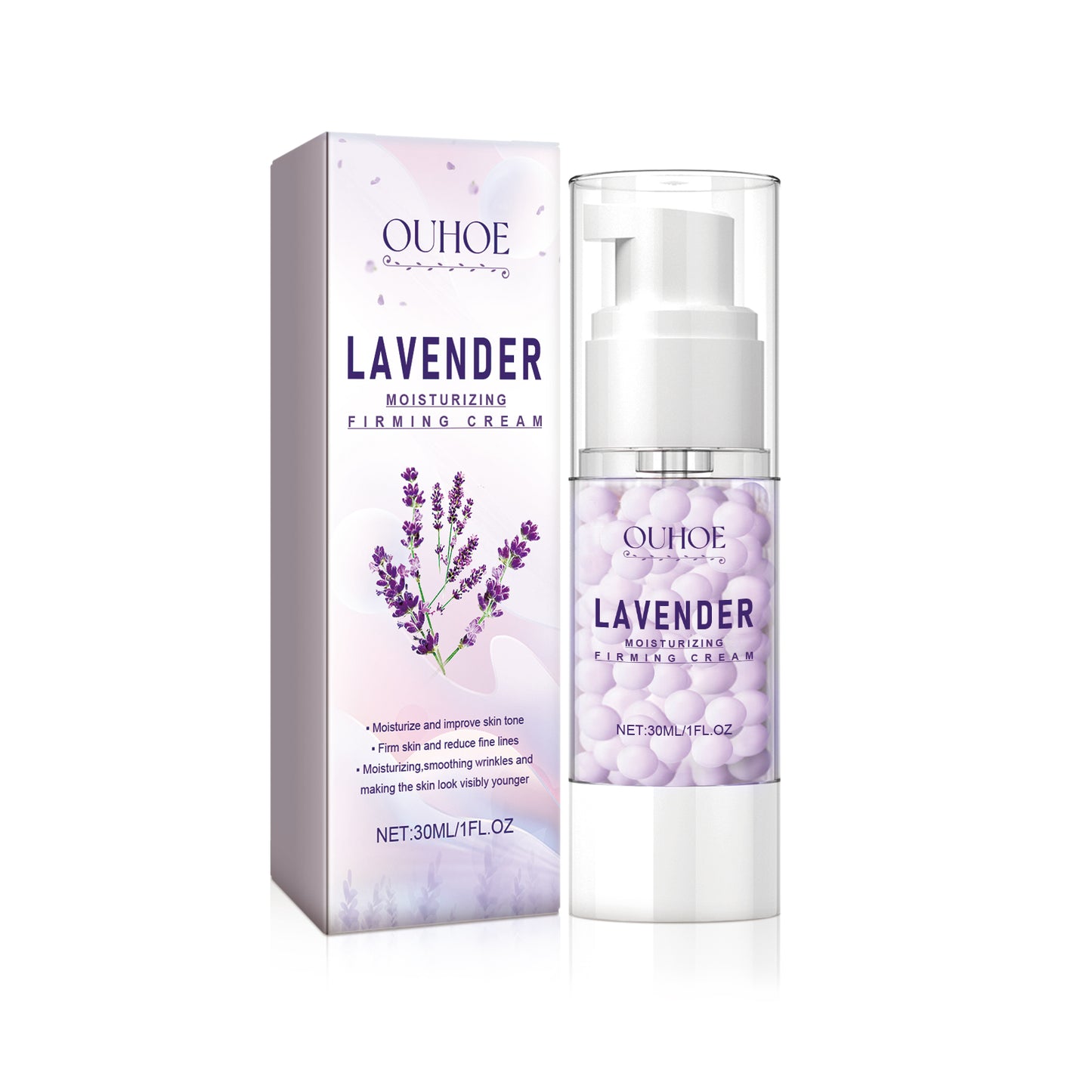 OUHOE Lavender Moisturizing Firming Cream, Moisturizing Shine Skin Cream Calls Facial Hydrating Lift To Improve