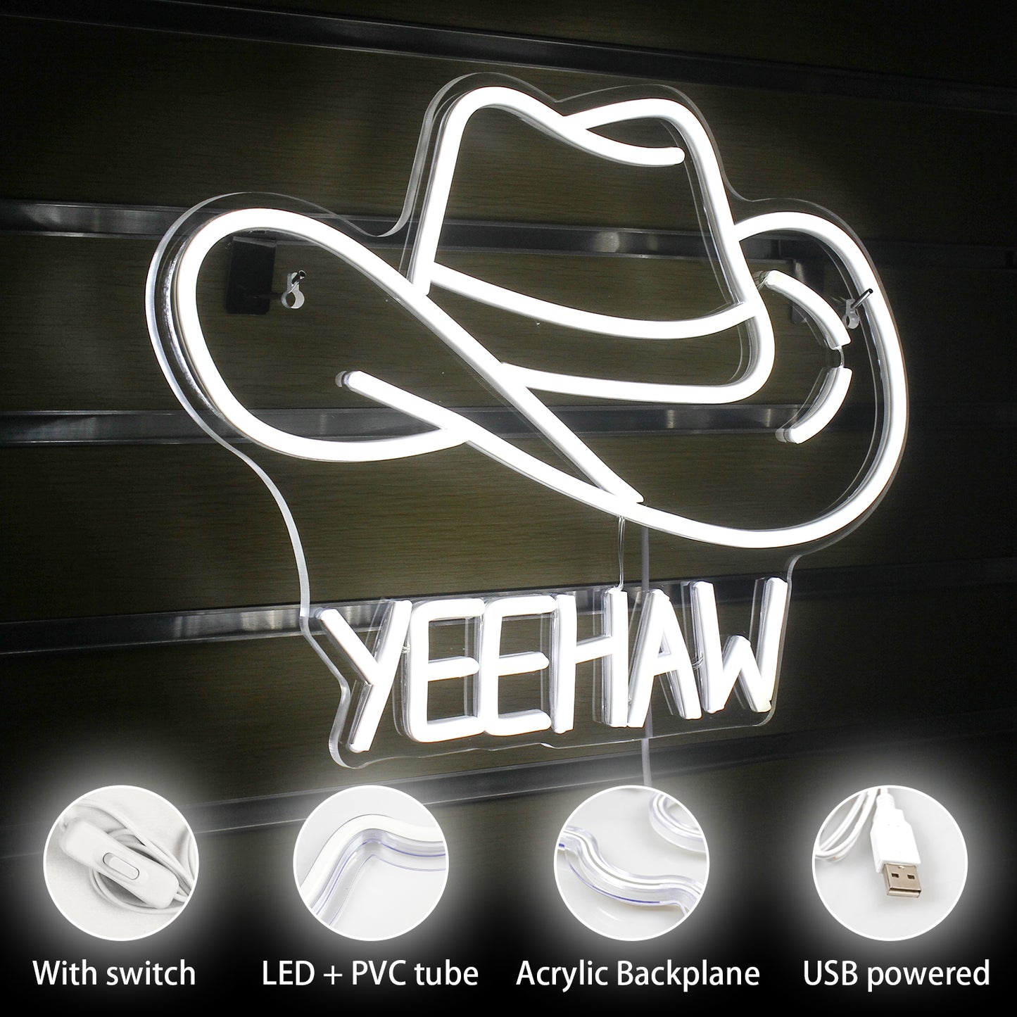 Yeehaw LED Illuminated Atmosphere Decorative Light - Trotters Independent Traders