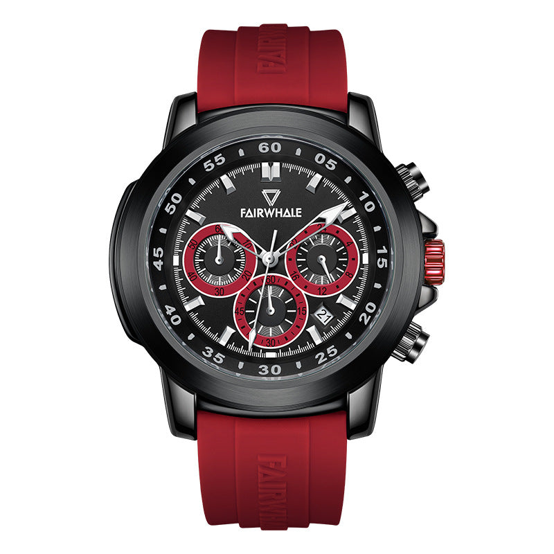 Three Eyes And Six Needles Multifunctional Daytona Watch 