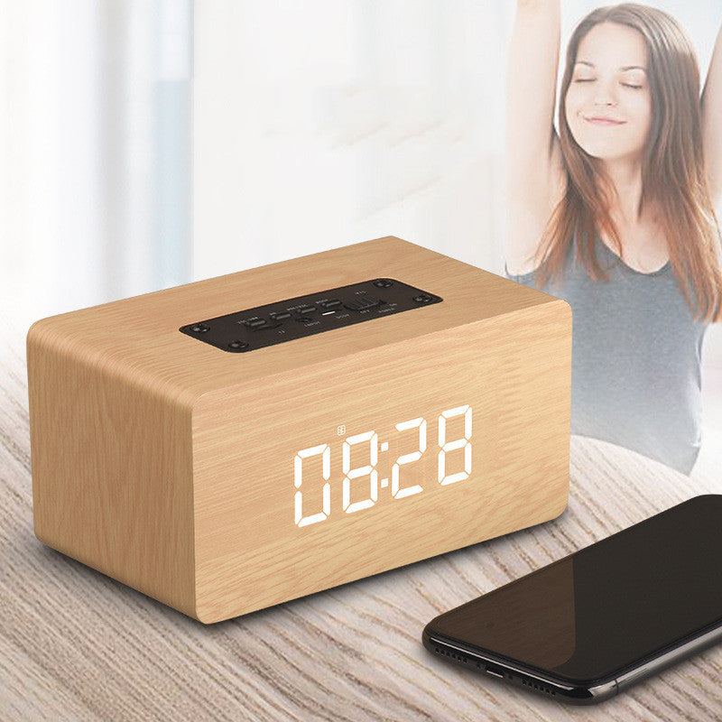 Clock Version Wooden Bluetooth Speaker - Trotters Independent Traders