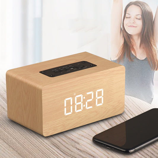 Clock Version Wooden Bluetooth Speaker - Trotters Independent Traders