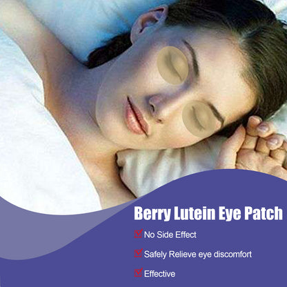 EELHOE Blueberry Lutein Eye Care Patch, Relieve Eye Fatigue Cold Compress Sleep Eye Care Close Eye Mask Patch