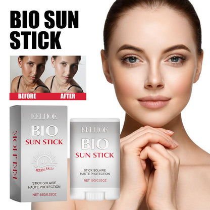 EELHOE Bio Sun Stick, Improve Darkness Slack Moisturizing Light Refreshing Not False White Waterproof Sweat Fast Film Formation