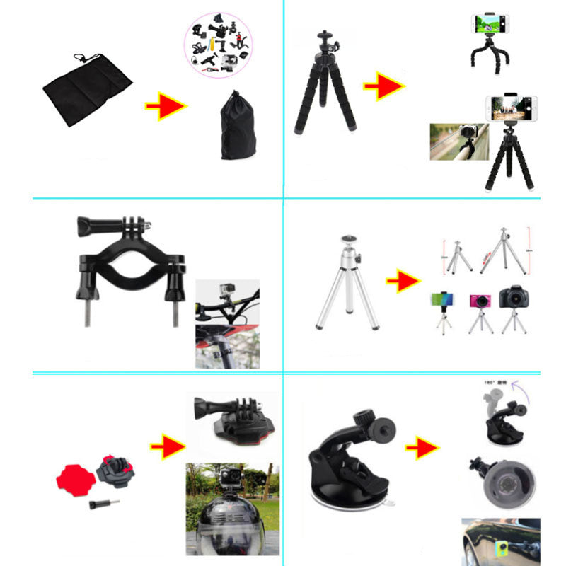 Sports Camera Accessories Set Photography Accessories - Trotters Independent Traders