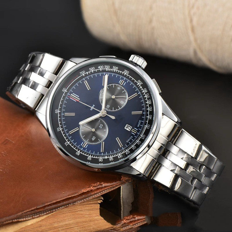 mens-six-pin-high-quality-quartz-steel-strap-watch
