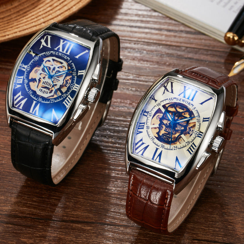 Wine Barrel Mechanical Men's Watch Cool Gift Ideas