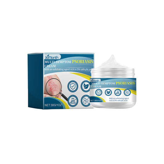 Ximonth Multi Symptom Psoriasis Cream, Repair Hands And Feet Body Moss Red And Itchy Skin Topical Care Cream