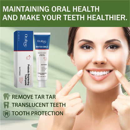 Oralhoe Enzyme Brightening And Balancing Toothpaste, Deep Clean Teeth Yellow Stains Repair Teeth Whitening Fresh Breath