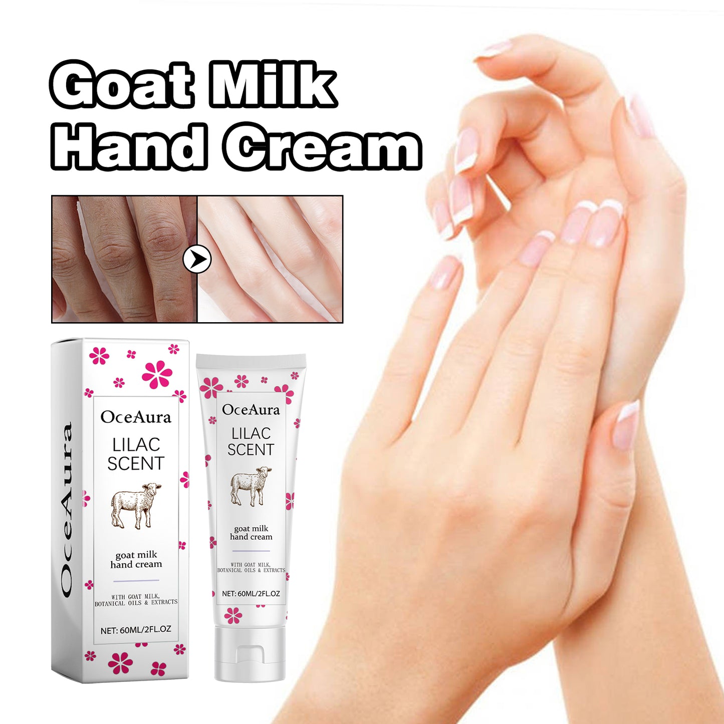 Oceaura Goat Hand Cream Anti-Crack Anti-Freeze Moisturizing Hand Cream Refreshing And Non-Sticky Moisturizing Hand Cream