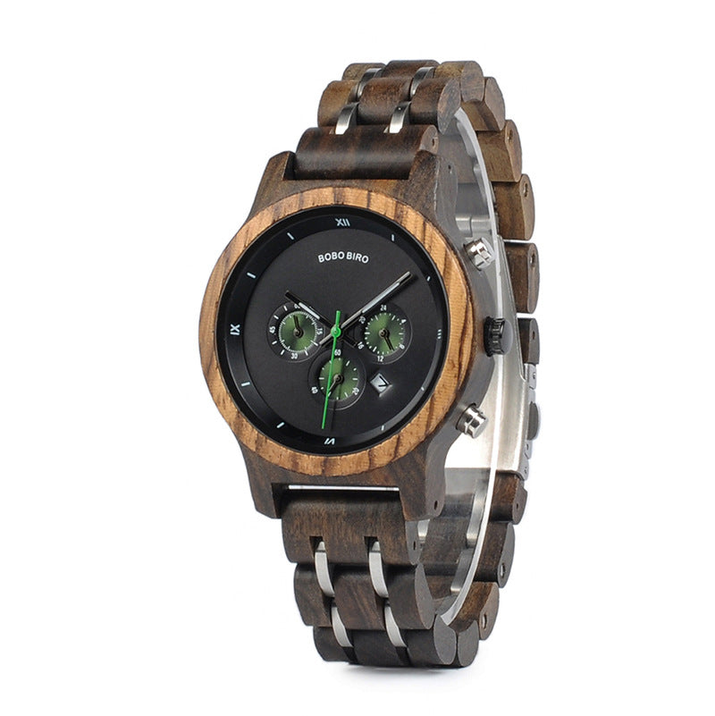 Men's Wood Grain Fashion Business Casual Watch - Trotters Independent Traders