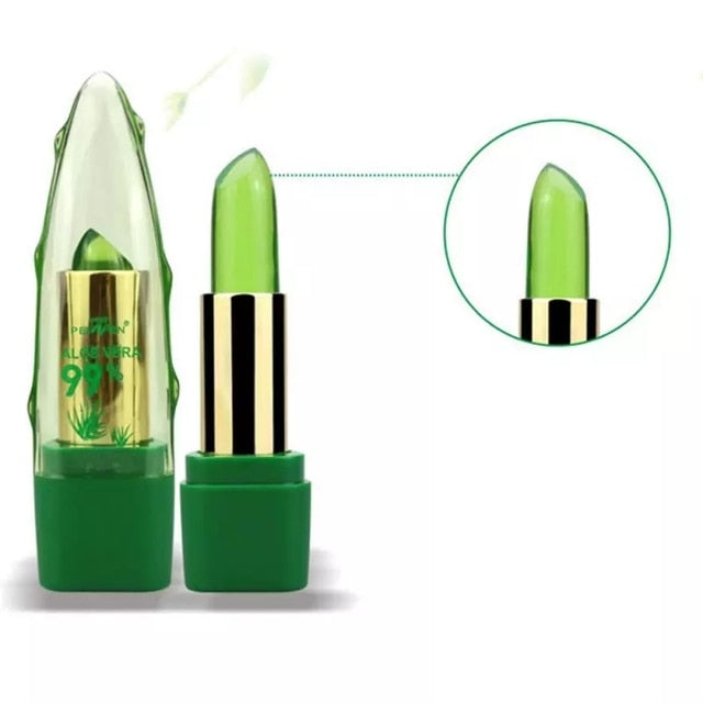 Aloe Vera Lipstick Lip Balm Color Mood Changing Long Lasting