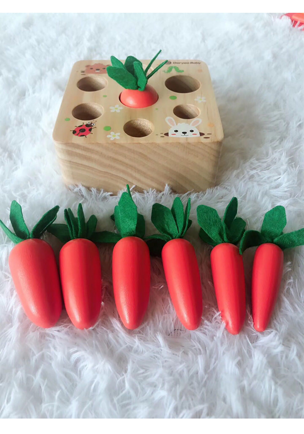 Farm Puzzle Pull Radish Puzzle Game Shape Matching Magnetic Fishing - Trotters Independent Traders