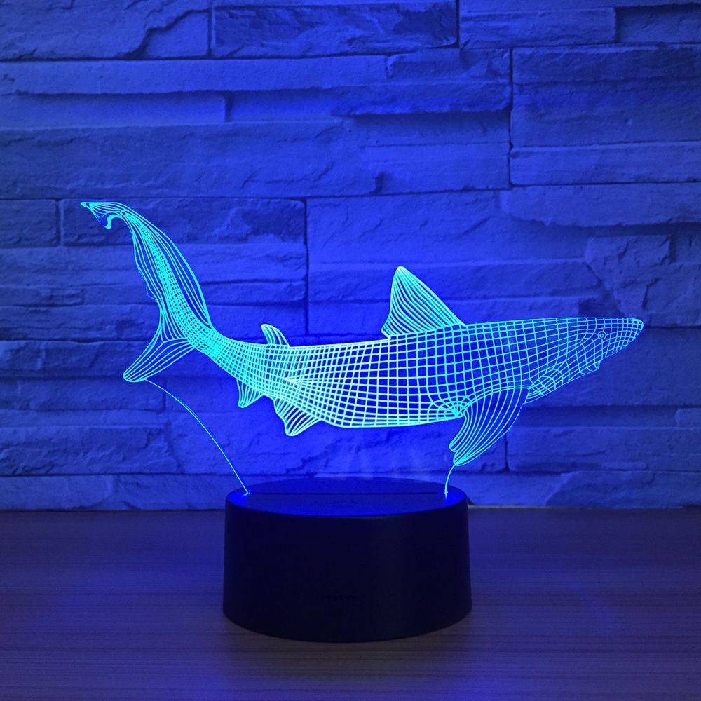 Colorful touch LED fish lamp - Trotters Independent Traders