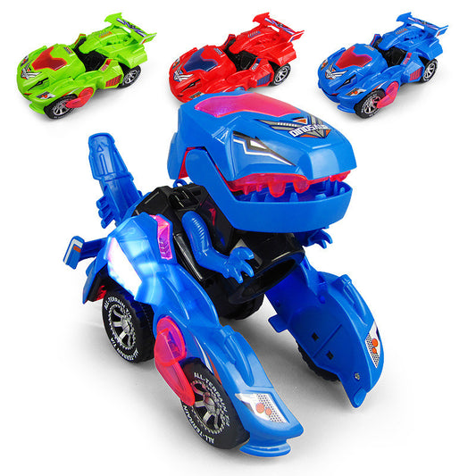 Hot Toys Deformation Dinosaur Toys Children's Light Music Electric Universal Toy Car - Trotters Independent Traders