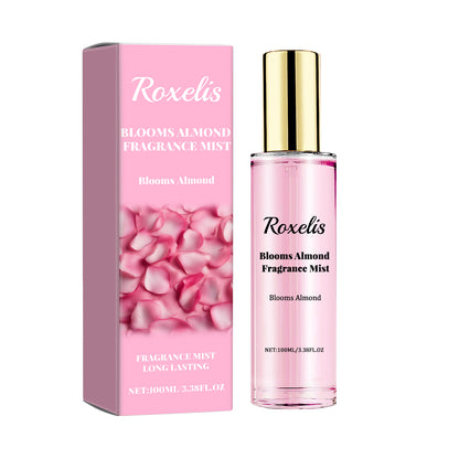 Roxelis Blooms Almond Fragrance Mist, Lasting Fragrance Fresh And Natural Couples Date With Fragrance To Bring Atmosphere Encounter