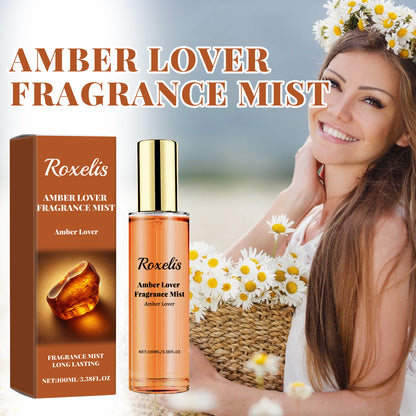 Roxelis Amber Lover Fragrance Mist, Lasting Fragrance Fresh And Natural Couples Date With Fragrance To Bring Atmosphere Encounter