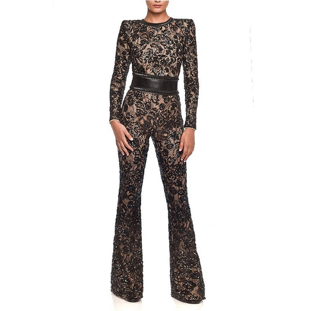 Womens Bella Embellished Jumpsuit - Trotters Independent Traders