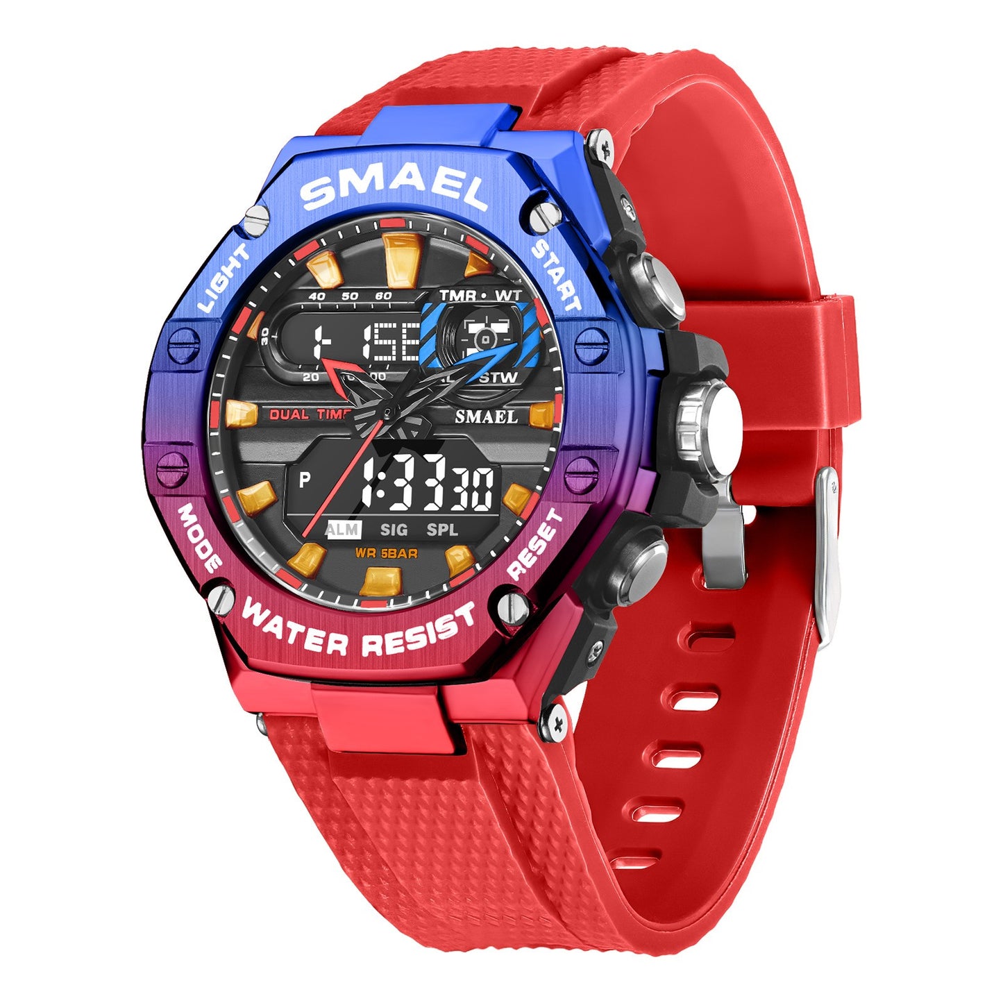 Digital Alloy Electronic Watch Men - Trotters Independent Traders