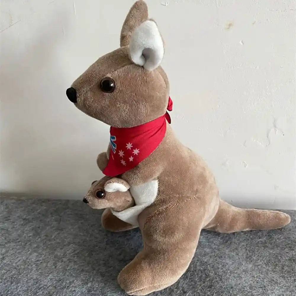 Kangaroo & Joey P Toy Kangaroo Cute Doll