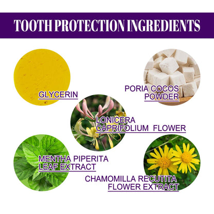 Purple Tooth Powder, Teeth Yellow Teeth Stains Tartar Cleaning Care Whitening Teeth Powder