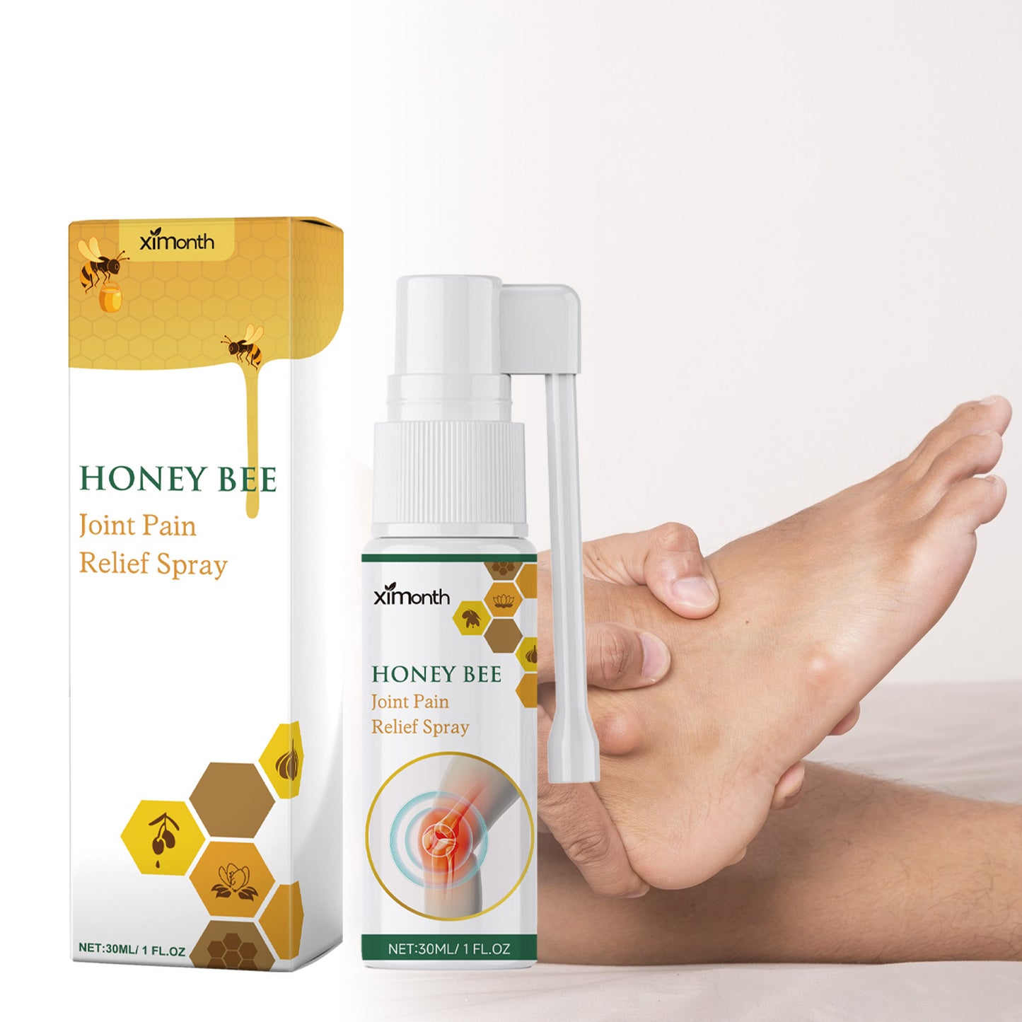 Ximonth Bee Venom Joint Care Spray Relieves Wrist Muscles Body Aches And Discomfort Joint Massage Care