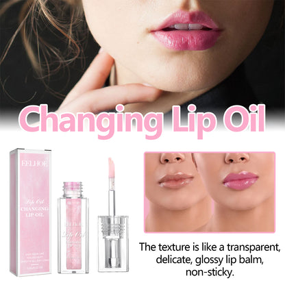 Eeelhoe Color Changing Lip Oil Reduces And Smooths Fine Lines On Lips, Moisturizes And Prevents Dry Cracking And Color Changing Lip Care