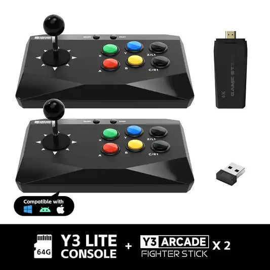 Arcade 4K Video Game Console with Game Arcade Built-in 10000 Games Stick