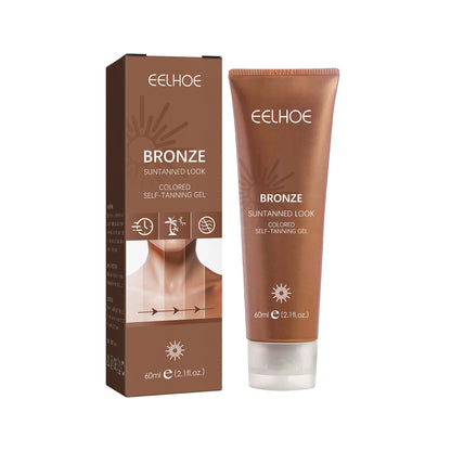 EELHOE Black Lotion, Summer Beach Outdoor Even Tanning Wheat Bronzer Moisturizing Body Lotion