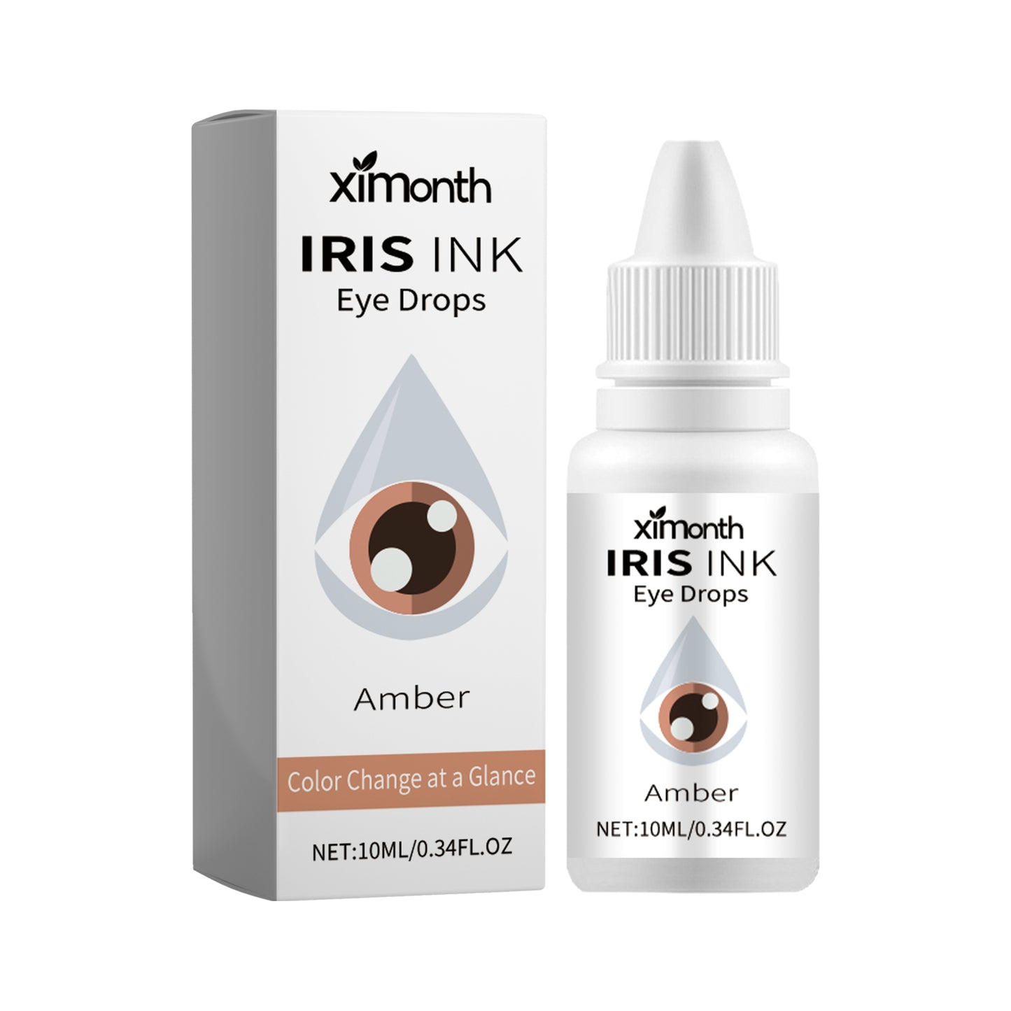 Ximonth Iris Ink Eye Drops, Relieve Eye Fatigue And Dry Blurred Vision Moist Eye Color Eye Care Drops