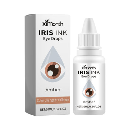 Ximonth Iris Ink Eye Drops, Relieve Eye Fatigue And Dry Blurred Vision Moist Eye Color Eye Care Drops