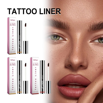 Eelhope Tattoo Liner, Outline Lip Shape And Develop Lip Color Lasting Waterproof And Not Easy To Fade Peeling Lip Liner