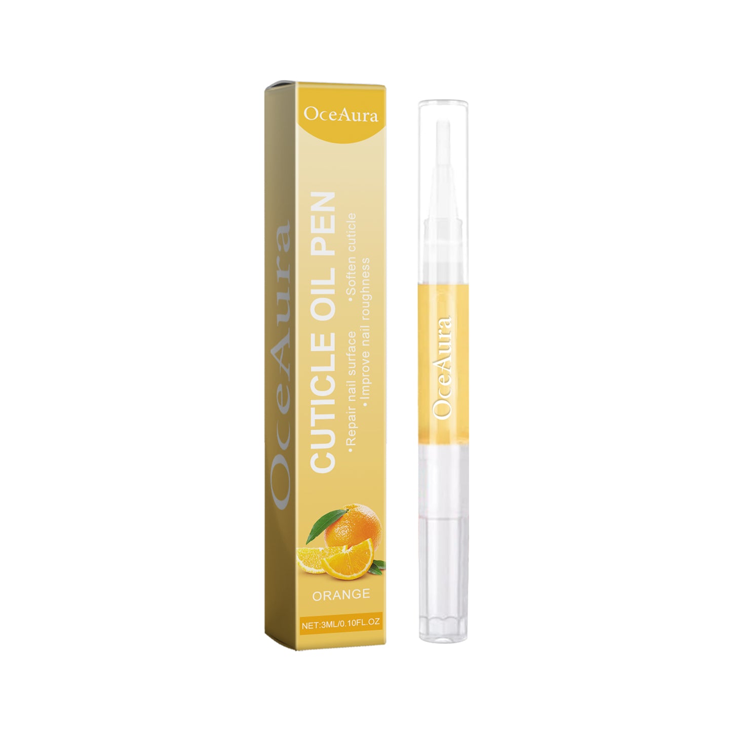 OceAura Cuticle Oil Pen, Manicure Moisturizes And Softens Cuticles To Reduce Breakage Thickening Brightening Nails