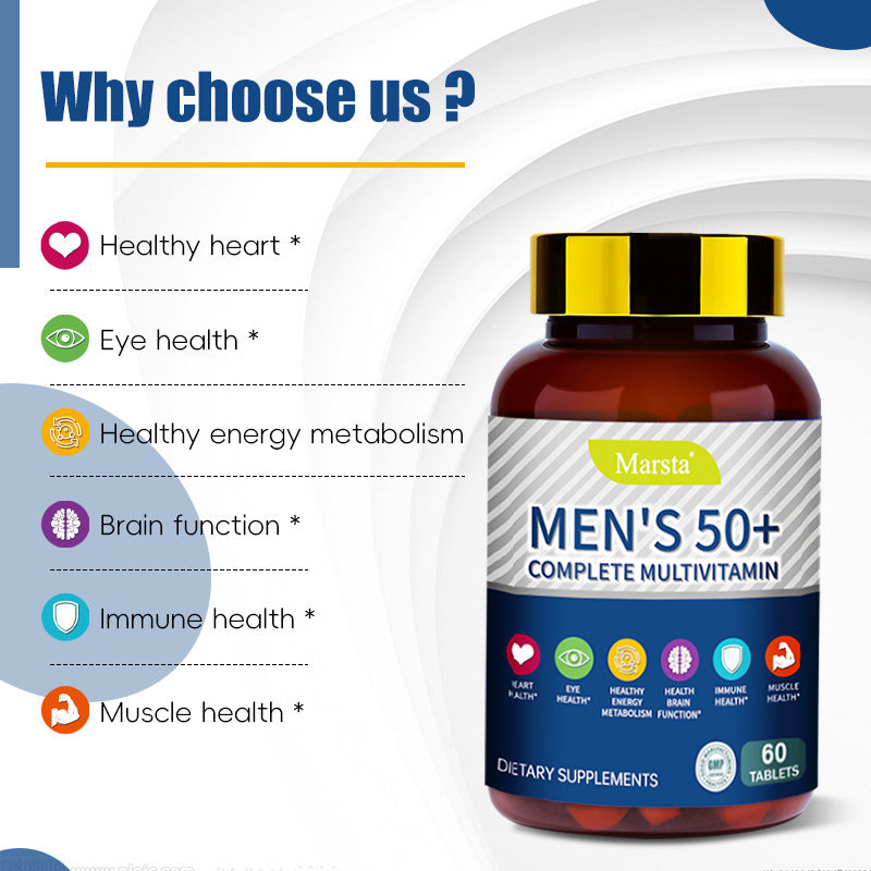 Men's Health Products Men's Multivitamin Tablets MEN'S 50+Complete Multivitamin